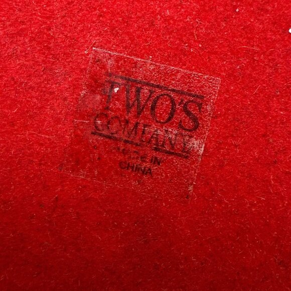 Two's Company Christmas Ornaments Set of 4 Glass Victorian Style Holiday - Picture 10 of 15